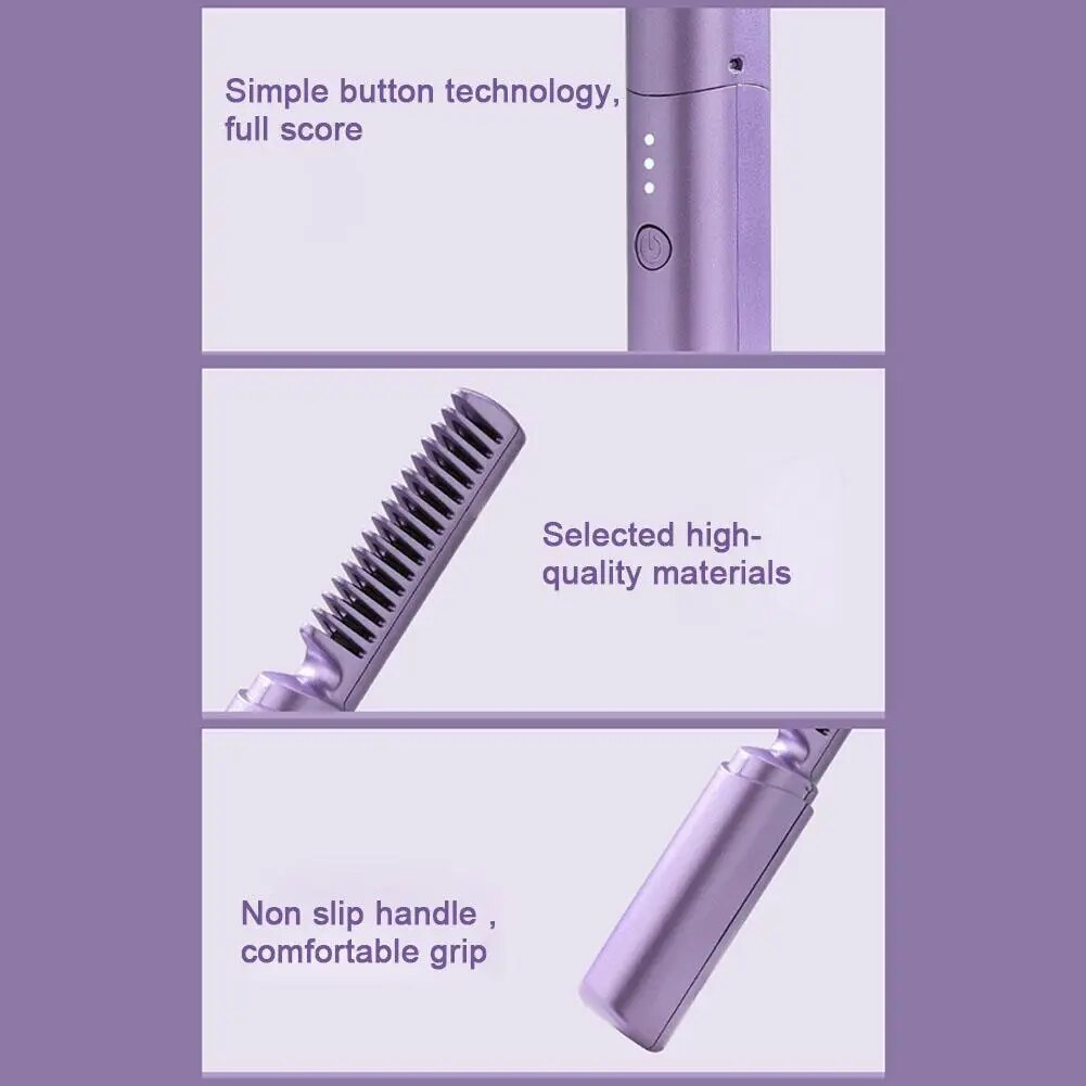 Mini Portable Cordless Hair Straightener